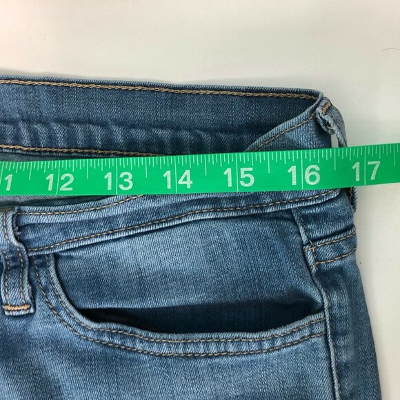 Flying Monkey 29 X 28 Platinum Distressed Ripped Skinny Jeans Medium Wash - Picture 8 of 10